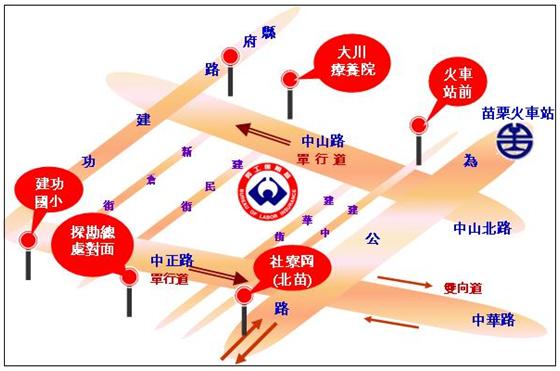 辦事處交通位置圖