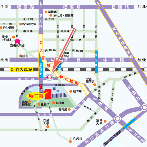 新竹市辦事處交通資訊地圖位置圖