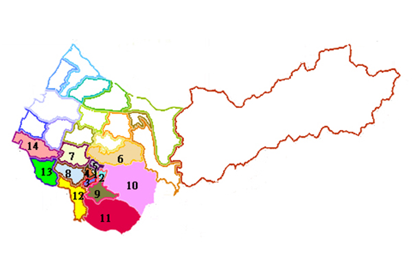 台北市主要服務轄區地圖