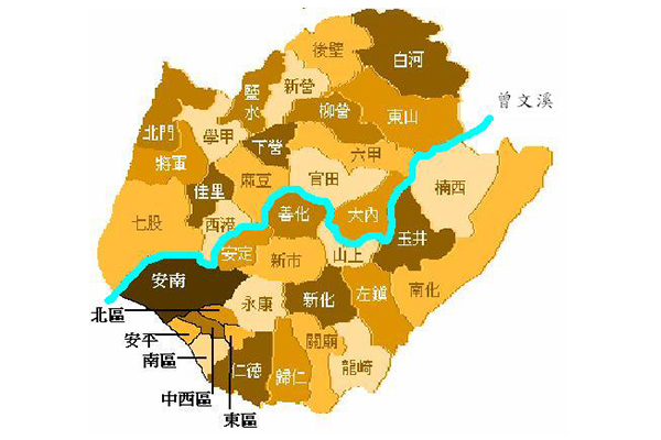 台南市第二辦事處轄區圖