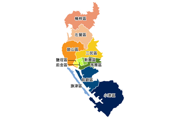 高雄辦事處轄區圖